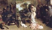 Gustave Courbet Detail of the Studio of the Painter,a Real Allegory china oil painting artist